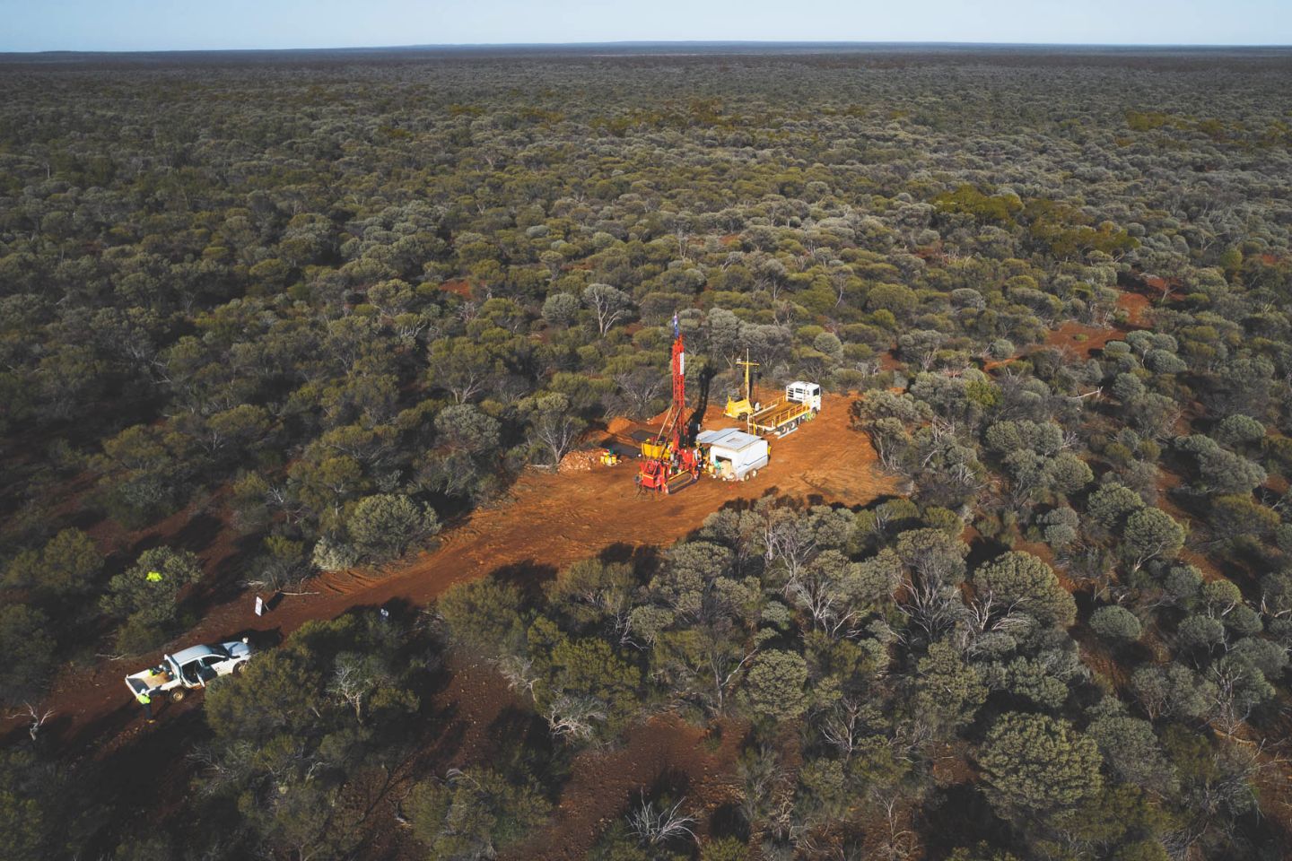 Drilling as part of the Goongarrie hub metallurgical testwork program. Photo: Ardea Resources