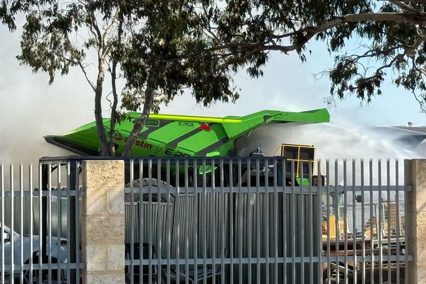 battery truck fire