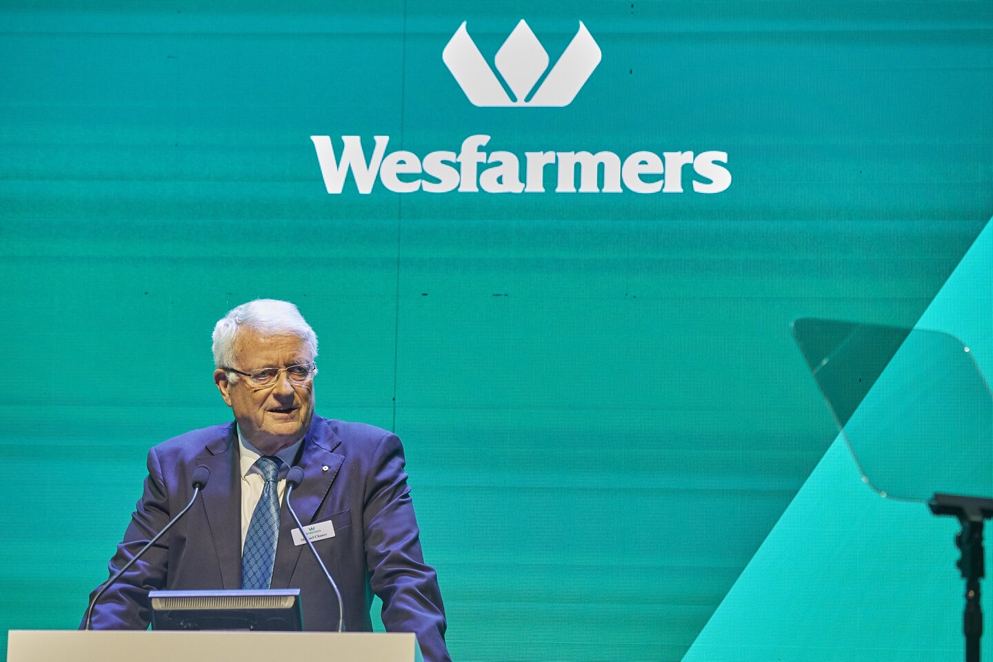 Michael Chaney's term as Wesfarmers chairman will end in October next year.