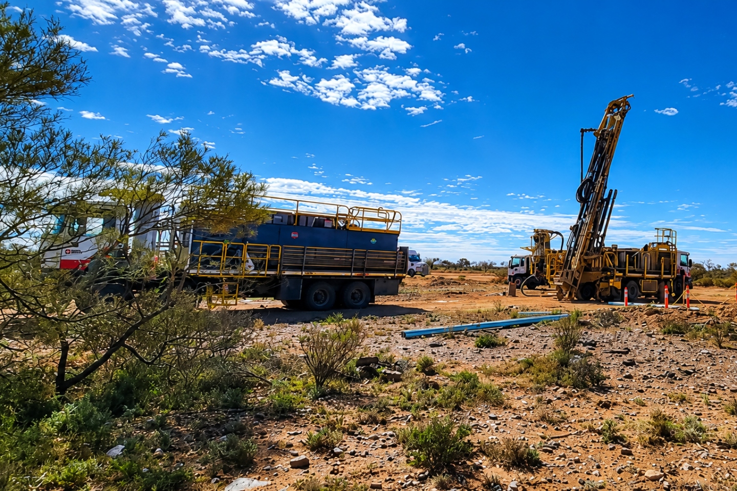 Great Southern Mining RC drill rig at Golden Boulder discovery Duketon project BNBWA