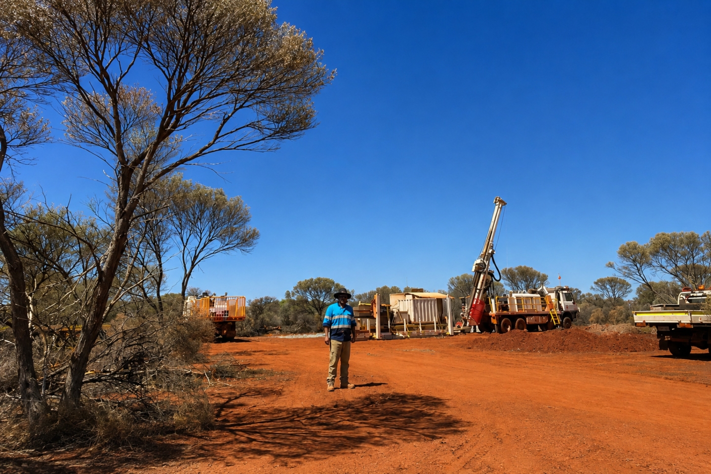 Great Southern Minin Drilling Rig at Mon Ami project BNBWA