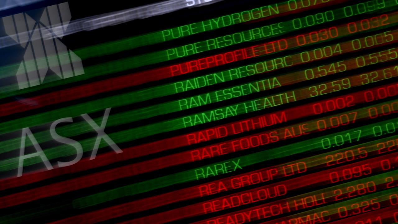 The ASX stock market board (file image)