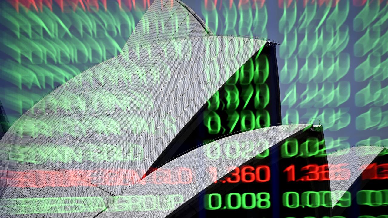 the indicator boards at the Australian Securities Exchange