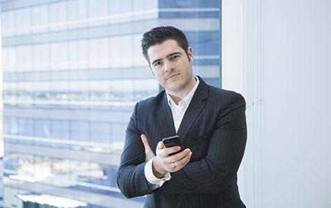 One application tracks another