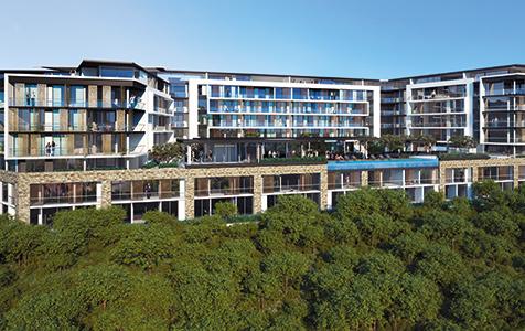 Slow motion on coastal high-rise