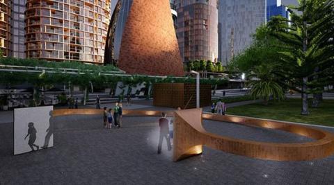 Bell Tower signatures in Elizabeth Quay artwork