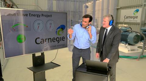 Wave energy plant turns on at Garden Island