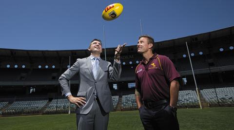 Sponsors play to the crowd