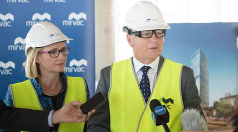 Mirvac office tower reaches 33 storeys