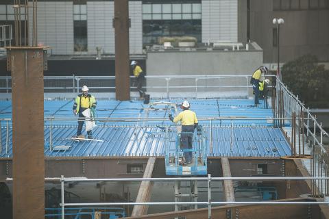 Surprise spike in construction activity