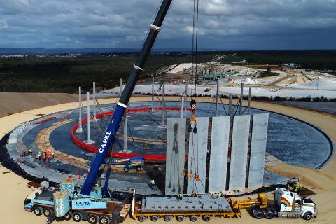 Construction contractors  on a roll