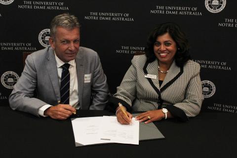 Notre Dame and Freo Ports enter partnership