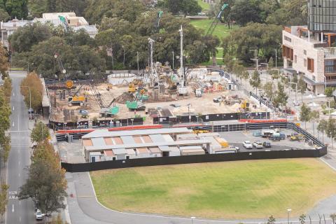 Construction continues but future work uncertain