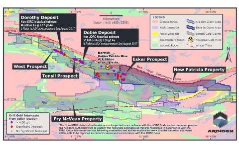 Ardiden to zero in on Canadian gold with airborne survey