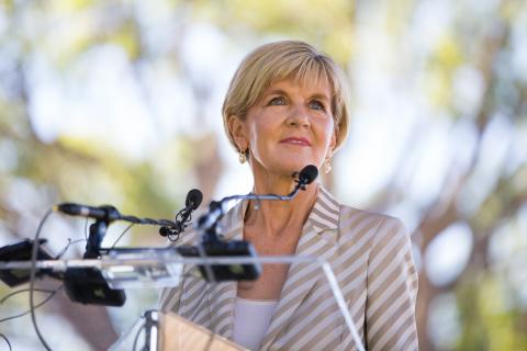 Bishop backs US on global affairs