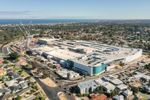 Crews retrieve worker after fall at Karrinyup redevelopment