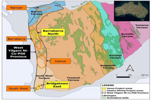 Venus reveals treasure trove of minerals at Barrabarra
