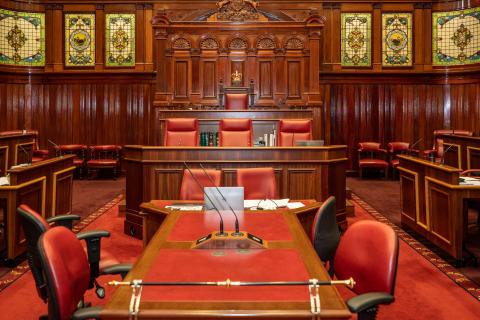 Police in parliament search