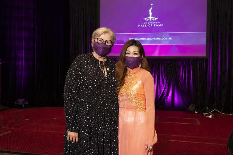 Hanh Ma, Healy join hall of fame