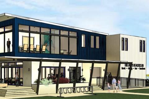 Hillarys Beach Club restaurant in progress