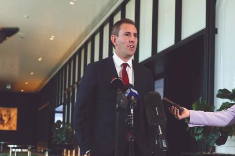 Treasurer Chalmers plays down second surplus prospect