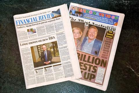 Financial Review, The West at loggerheads over Forrest