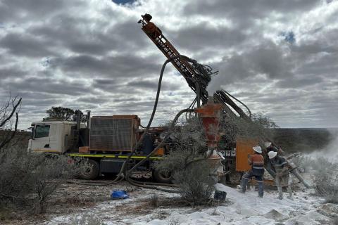 Everest intercepts pegmatites in all RC drill holes