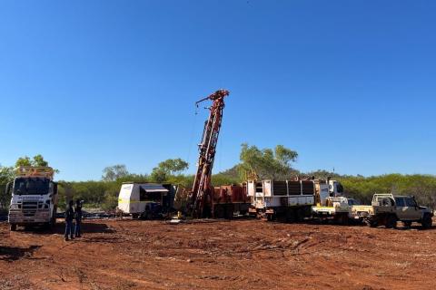 No Cold Chisel, just a hot Lycaon drillbit at Bow River