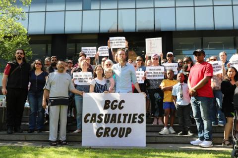 Protestors call out BGC as lawsuit looms