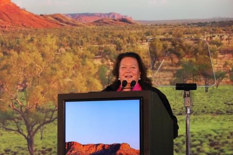 Rinehart slams Facebook founder over scams