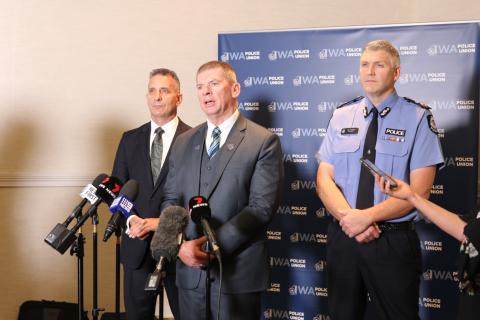 Police union speaks on state political run