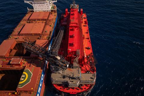 MinRes loads first ore from Onslow Iron