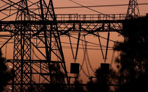 Power lines at Kwinana.