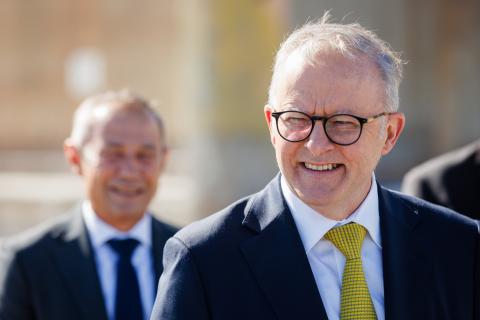 Prime Minister Anthony Albanese with WA Premier Roger Cook.