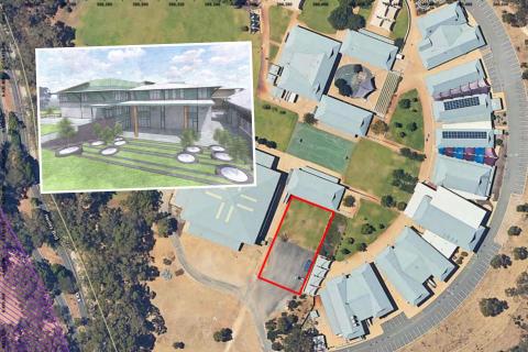 Peter Carnley Anglican School's proposed arts block (insert). 