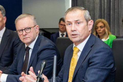 Roger Cook and Anthony Albanese