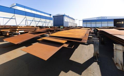 Civmec's yard at Henderson. 