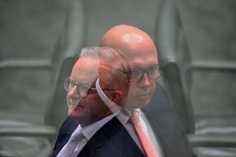 Anthony Albanese and Peter Dutton. Photo: AAP/Lukas Coch.