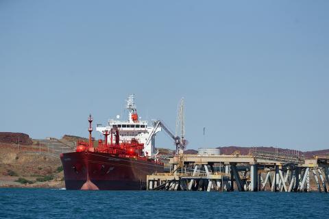 Dampier's bulk liquids berth. Photo: Tom Zaunmayr.