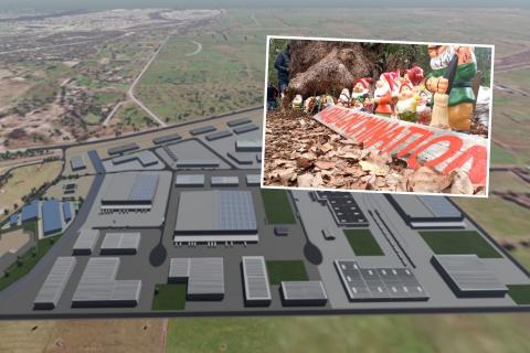 The Shire of Dardanup is known as the home of Gnomesville (inset, Photo: Tom Zaunmayr) but has set sights on becoming an industrial hotspot