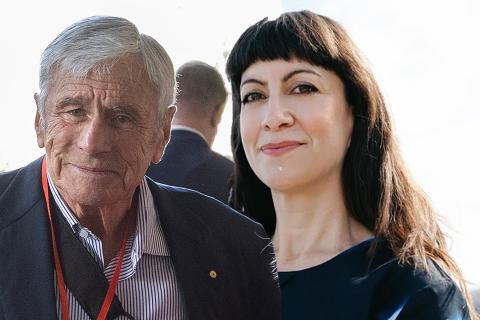 Kerry Stokes and Kate Hulett.