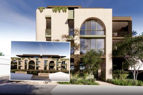 Renders of the build-to-rent project on Loftus Street, Leederville.