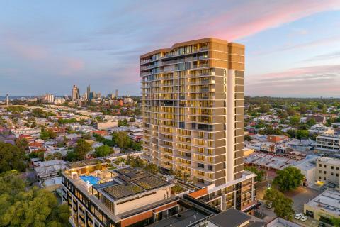Paul Blackburne’s 24-storey One Subiaco development on the old markets site.