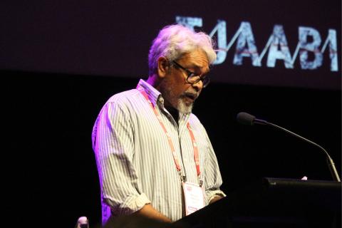 Ngarluma singer Patrick Churnside.