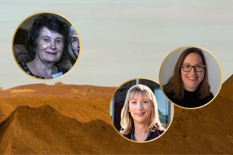 Angela Bennett, Leonie Baldock and Alexandra Burt