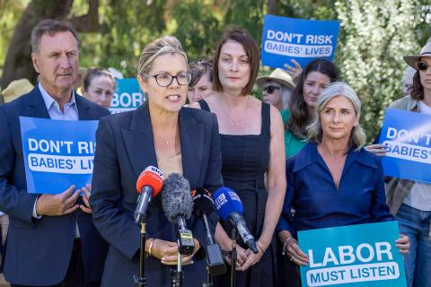 Libby Mettam spent much of the week discussing healthcare. Photo: WA Liberal Party.