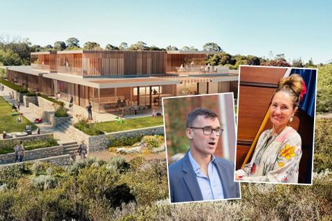 Fiona Argyle (right, inset) has slammed John Carey's request to excise land from the WA hospice site.