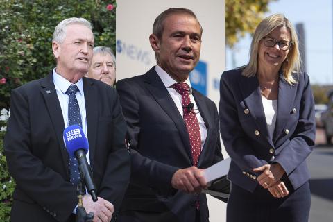 Shane Love, Roger Cook, and Libby Mettam.