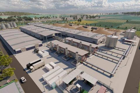 Render of the Narrogin biorefinery proposal.