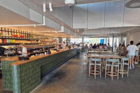 The new bar called Sunsets, which is part of The Lodge.